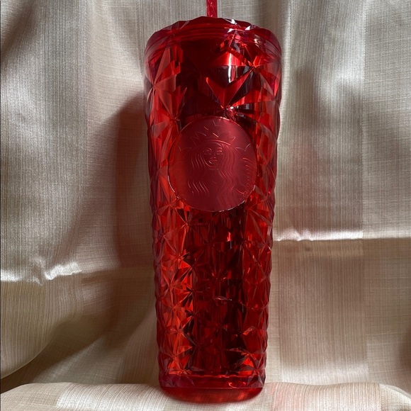 Starbucks Other - Starbucks Ruby Red Textured Tumbler